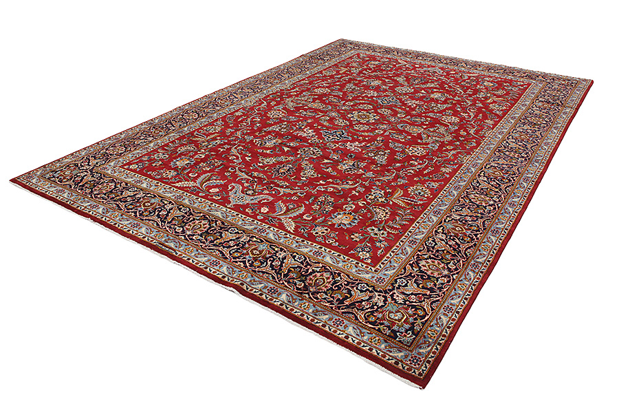Tabriz Персийски връзван килим 405x277 - Снимка 2