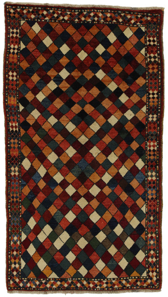 Gabbeh - Bakhtiari Персийски връзван килим 197x110