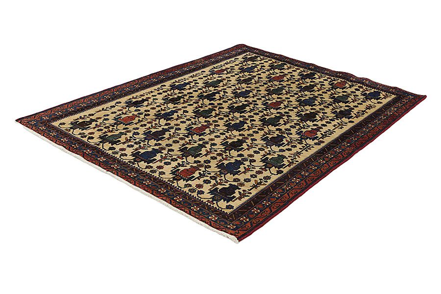Afshar - Sirjan Персийски връзван килим 212x162 - Снимка 2