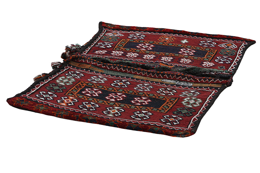 Jaf - Saddle Bags Персийски връзван килим 129x85 - Снимка 1